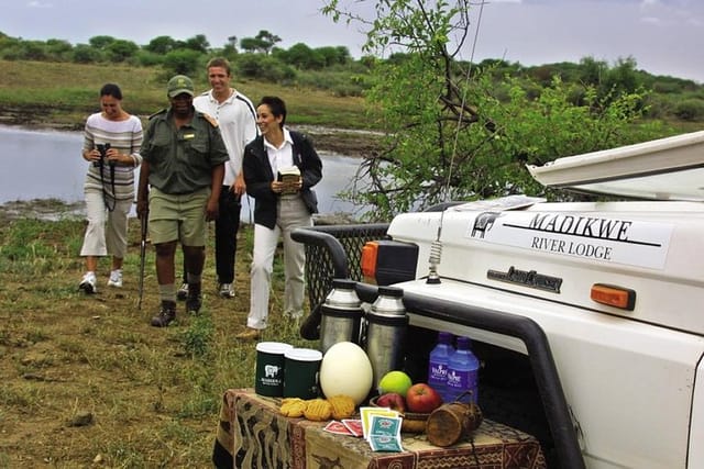 Drinks break on safari